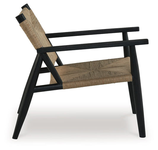 Halfmore - Accent Chair - Black / Natural by Ashley – view 2
