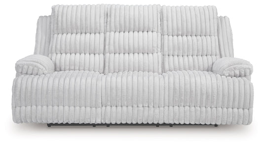Rhines Falls - Reclining Power Sofa With Drop Down Table - Alloy by Ashley – view 2