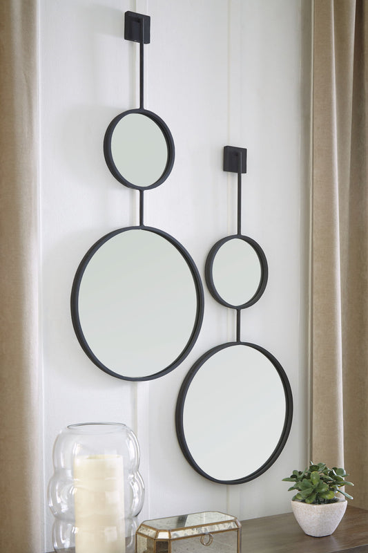 Brewer - Accent Mirror - Black by Ashley – view 2