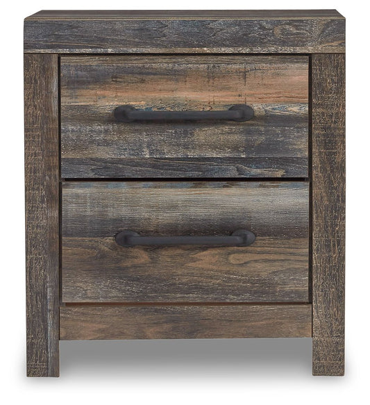 Drystan - Two Drawer Night Stand - Brown / Beige by Ashley – view 2