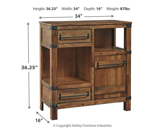 Roybeck - Accent Cabinet - Light Brown / Bronze by Ashley – view 2
