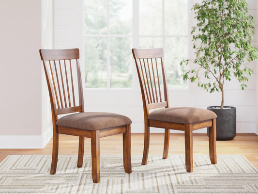 Berringer - Dining UPH Side Chair (Set of 2) - Rustic Brown by Ashley – view 2