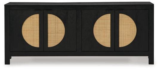 Cliffiings - Accent Cabinet - Black / Natural by Ashley – view 2