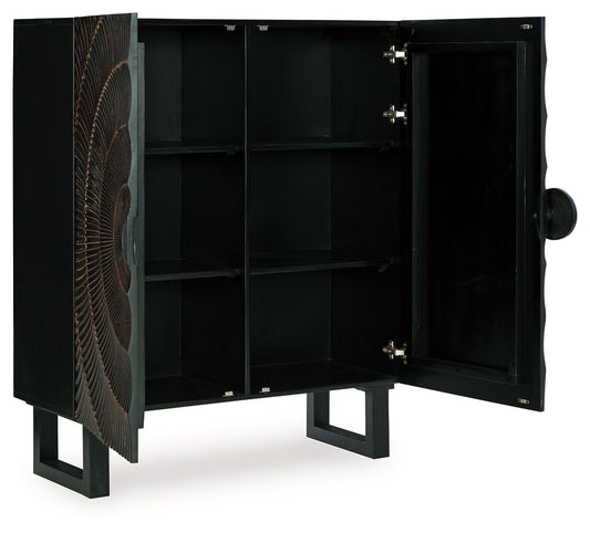 Fosterman - Accent Cabinet - Distressed Black by Ashley – view 2
