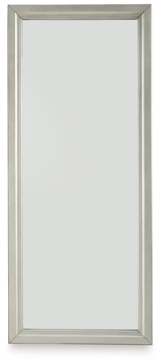 Evesen - Floor Standing Mirror With Storage - Champagne by Ashley – view 2