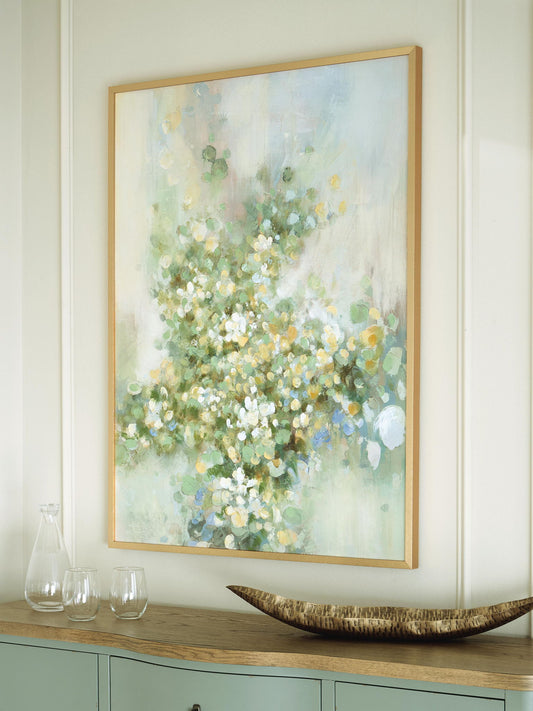 Reedster - Wall Art - Green / Blue / Yellow by Ashley – view 2
