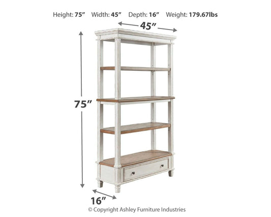 Realyn - Bookcase - Brown / White by Ashley – view 2