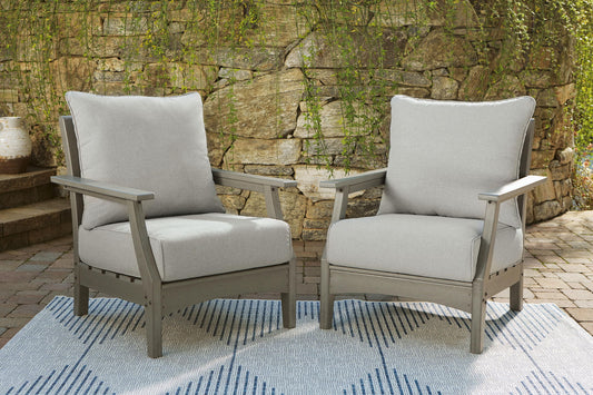 Visola - Lounge Chair With Cushion (Set of 2) - Gray by Ashley – view 2