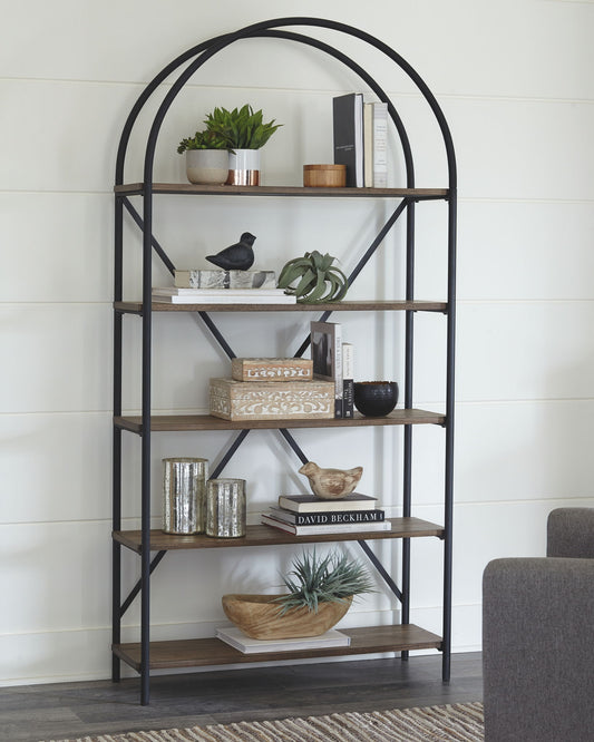 Galtbury - Bookcase - Brown / Black by Ashley – view 2