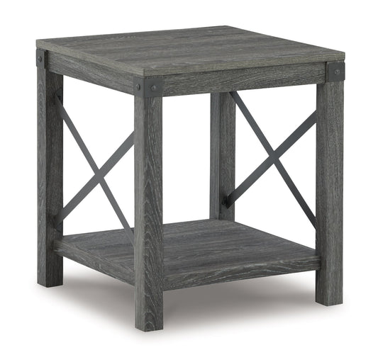 Freedan - 3 Pc. - Coffee Table, 2 End Tables - Grayish Brown by Ashley – view 2