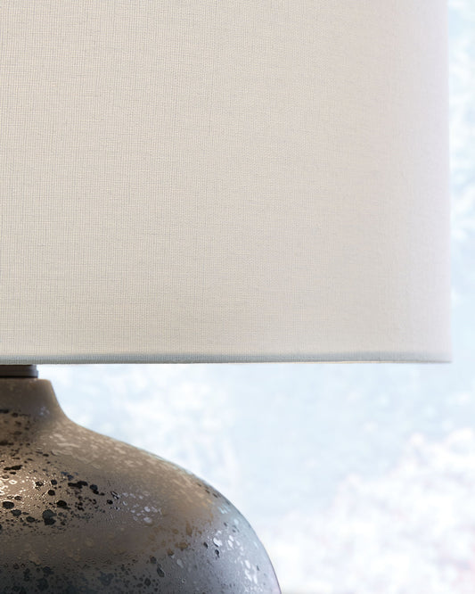 Ladstow - Ceramic Table Lamp - Black by Ashley – view 2