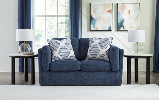 Evansley - Loveseat - Navy – view 2