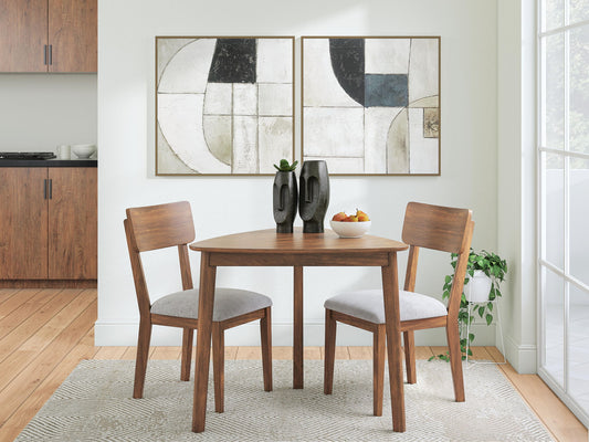 Tameride - 3 Pc. - Dining Table And 2 Chairs - Brown – view 2