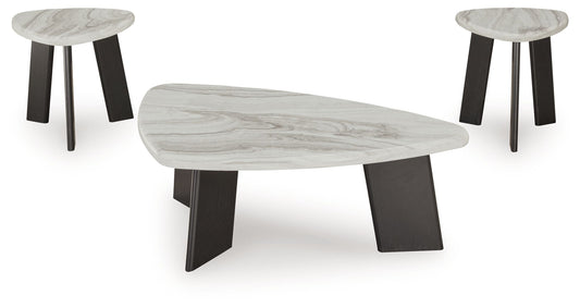 Lilyberg - Occasional Table Set (Set of 3) - Gray / Black by Ashley – view 2