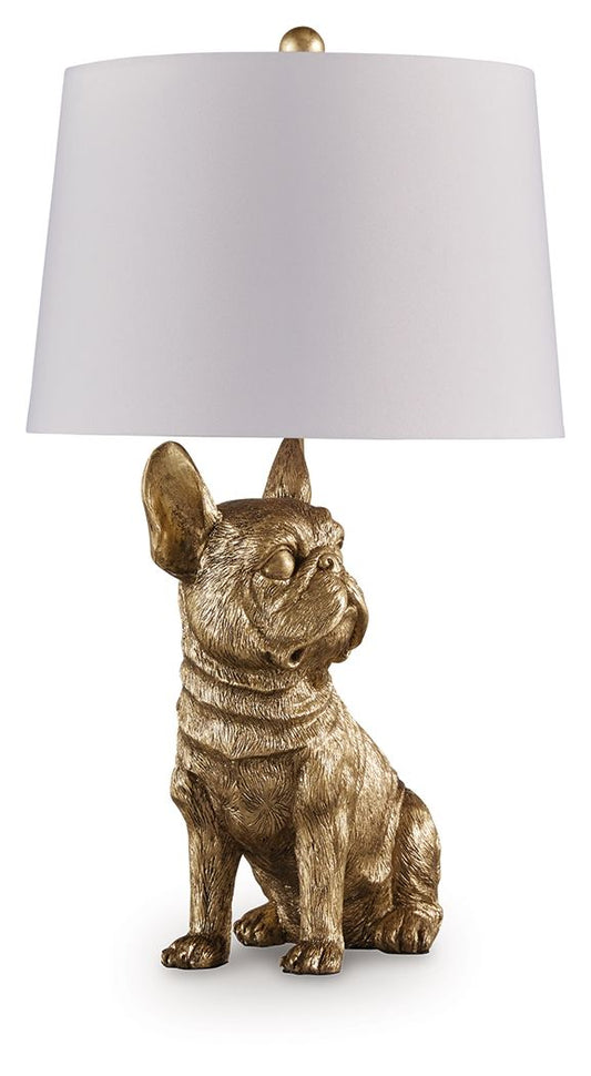 Wadeland - Poly Table Lamp - Gold Finish by Ashley – view 2