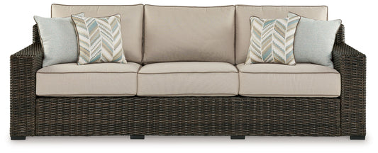 Coastline Bay - Sofa With Cushion - Brown by Ashley – view 2