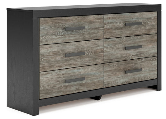 Broachmyn - 3 Pc. - Dresser And 2 Nightstands - Black / Gray – view 2