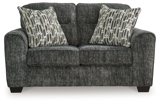 Lonoke - Loveseat - Gunmetal by Ashley – view 2