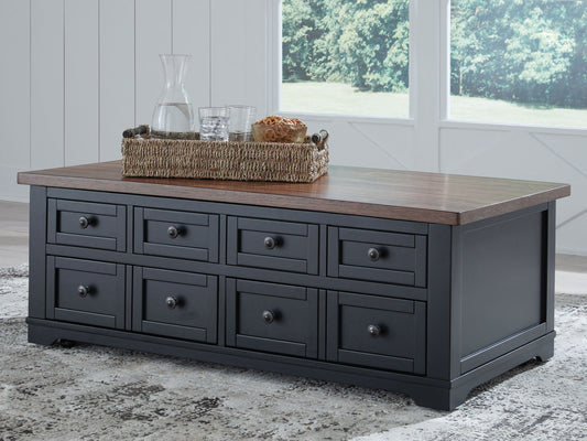 Wildenauer - Lift Top Cocktail Table - Brown / Black by Ashley – view 2