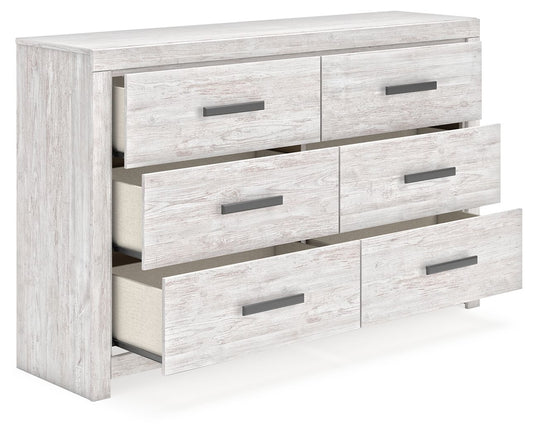 Cayboni - Six Drawer Dresser - Whitewash by Ashley – view 2