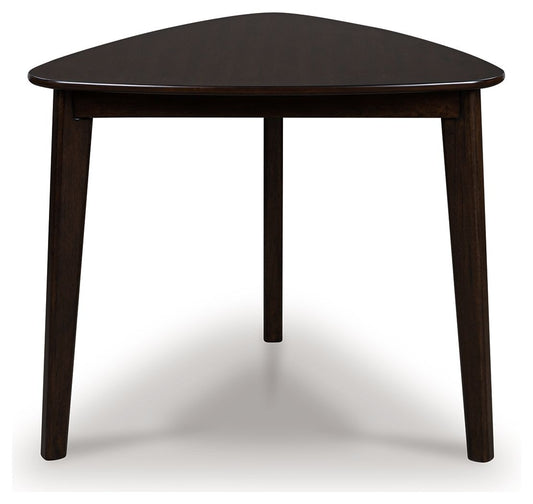 Shorbyn - Triangle Dining Room Table - Merlot by Ashley – view 2