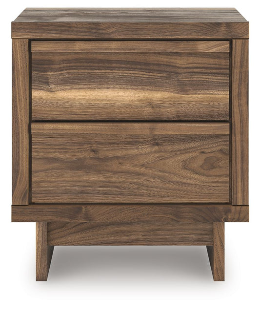 Chirason - Two Drawer Night Stand - Brown by Ashley – view 2