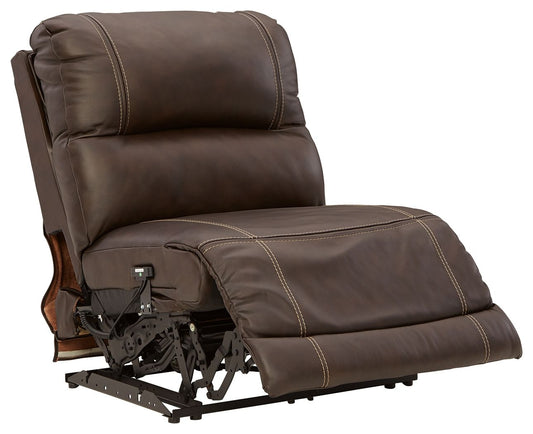 Dunleith - 9-Piece Power Reclining Sectional - Chocolate by Ashley – view 2