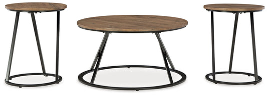 Cassbryn - Occasional Table Set (Set of 3) - Brown / Black by Ashley – view 2
