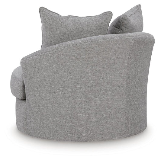 UrbanCrest - Swivel Accent Chair - Pewter by Ashley – view 2