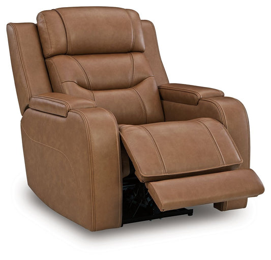 Knightington - 3 Pc. - Power Reclining Sofa, Loveseat And Recliner - Caramel – view 2