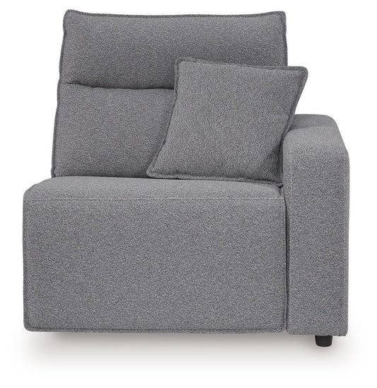 Modmax II - 8-Piece Power Reclining Sectional With LAF Press Back Power Chaise And Console - Salt And Pepper by Ashley – view 2