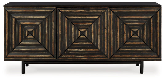 Fair Ridge - Accent Cabinet - Distressed Black by Ashley – view 2