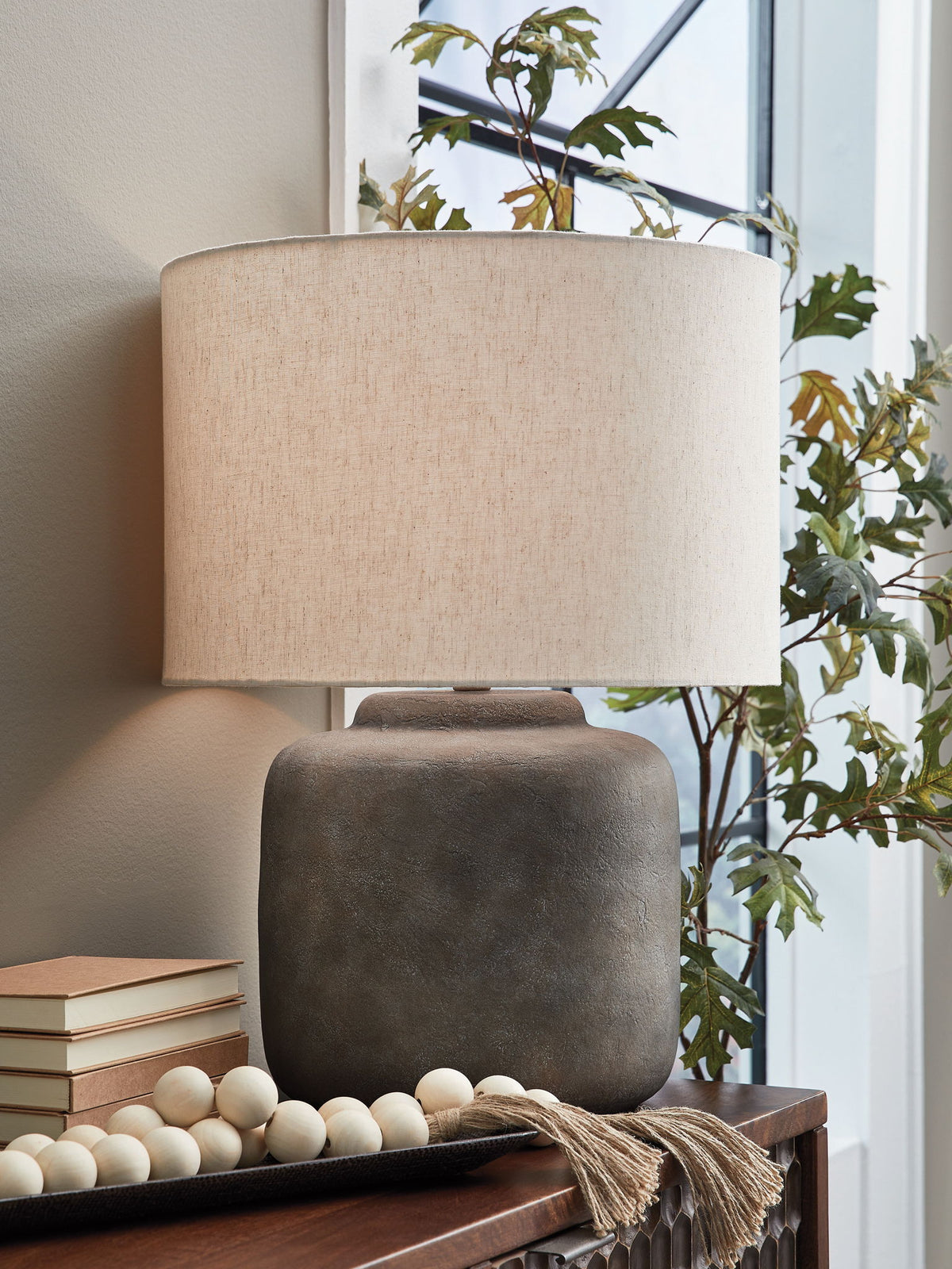 Zandophen - Metal Table Lamp - Antique Gray by Ashley – view 4