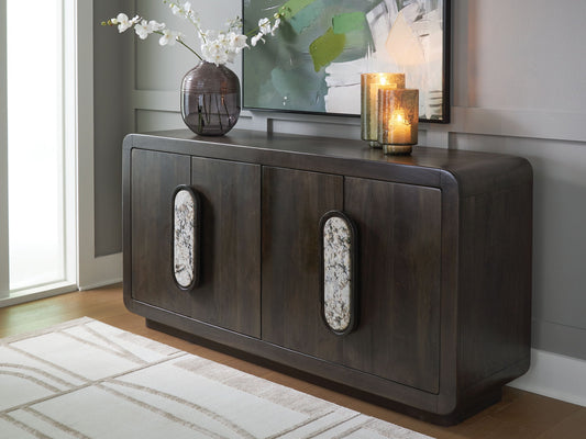 Elliston - Accent Cabinet - Espresso Brown by Ashley – view 2