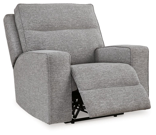 Biscoe - Power Recliner /Adj Headrest - Pewter by Ashley – view 2