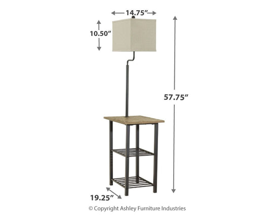Shianne - Metal Tray Lamp - Black by Ashley – view 2