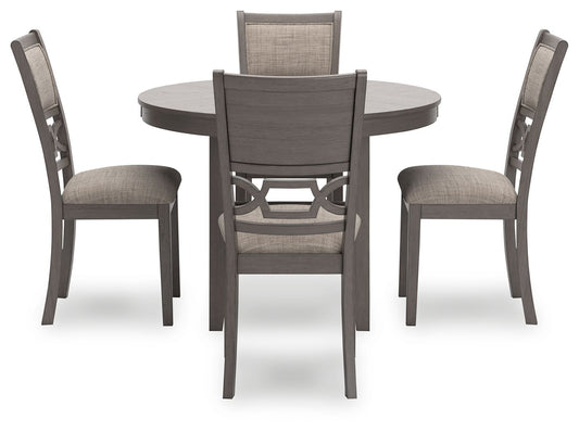 Wrenning - Dining Room Table Set (Set of 5) - Gray