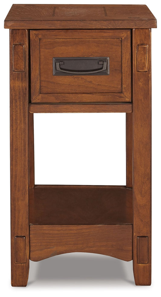 Breegin - Chair Side End Table - 1 Drawer - Brown by Ashley – view 2