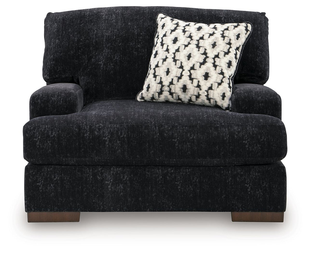 Whitmore Manor - Chair And A Half - Black Pearl – view 4