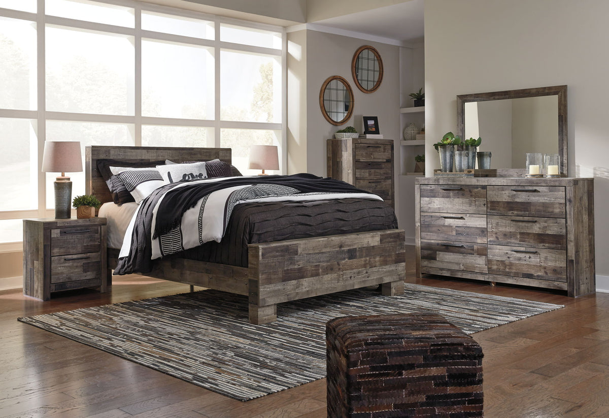 Derekson - Five Drawer Chest - Multi Gray – view 4