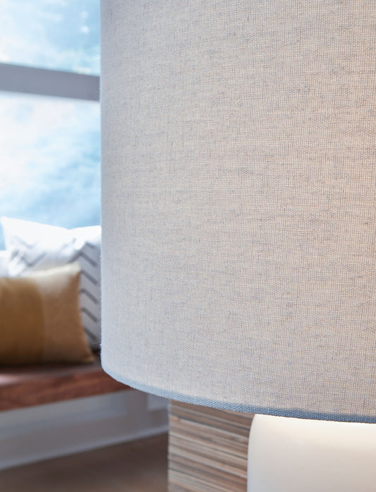 Lemrich - Ceramic Table Lamp - White by Ashley – view 2