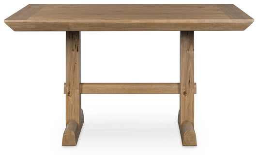 Ridgester - Rectangular Dining Room Counter Table - Light Brown – view 2