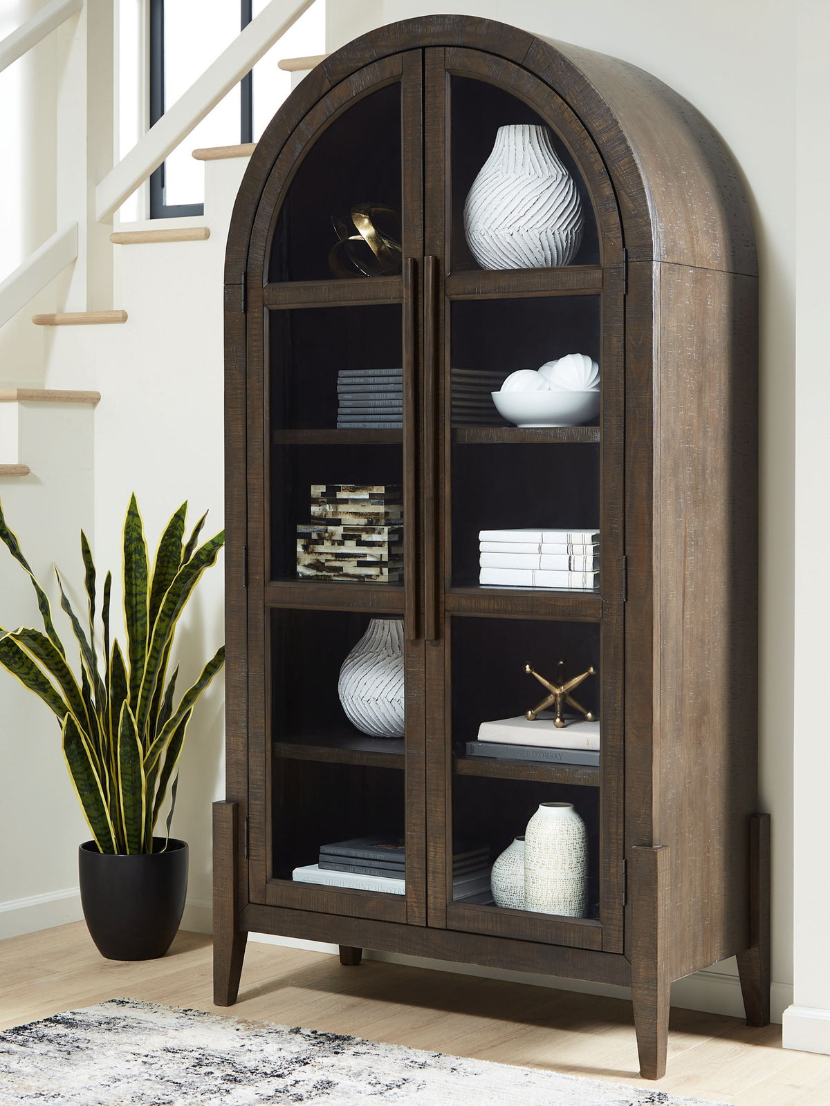 Benhall - Accent Cabinet - Dark Brown by Ashley – view 4
