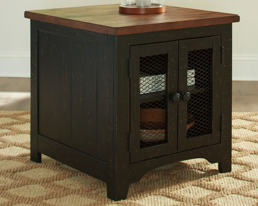 Valebeck - Rectangular End Table - Black / Brown by Ashley – view 2