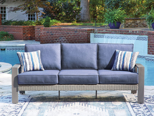 Half Moon Beach - Sofa With Cushion - Blue / Gray by Ashley – view 2