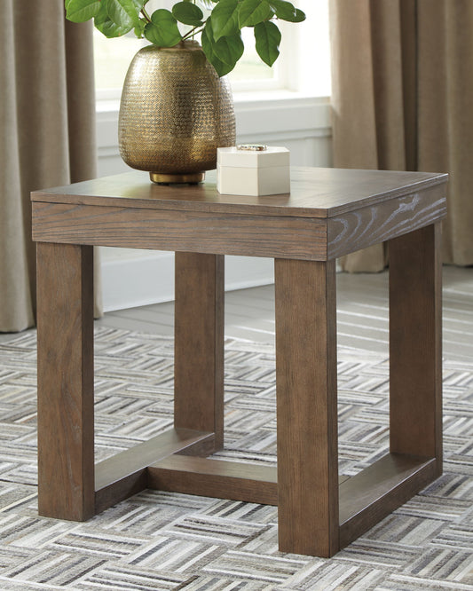 Cariton - Square End Table - Gray by Ashley – view 2