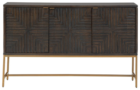 Elinmore - Accent Cabinet - Brown / Gold Finish by Ashley – view 2