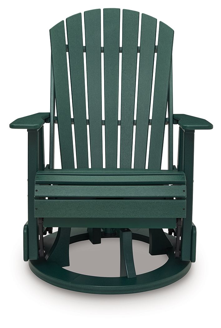 Shell Beach - Swivel Glider Chair - Green by Ashley – view 4