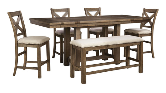 Moriville - Rectangular Dining Room Counter Extension Table - Grayish Brown by Ashley – view 2