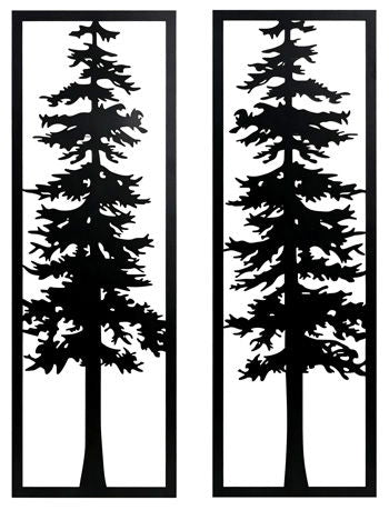 Bondwell - Indoor/Outdoor Wall Decor Set (Set of 2) - Black by Ashley – Wall Decor